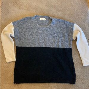 Block Cotton Sweater